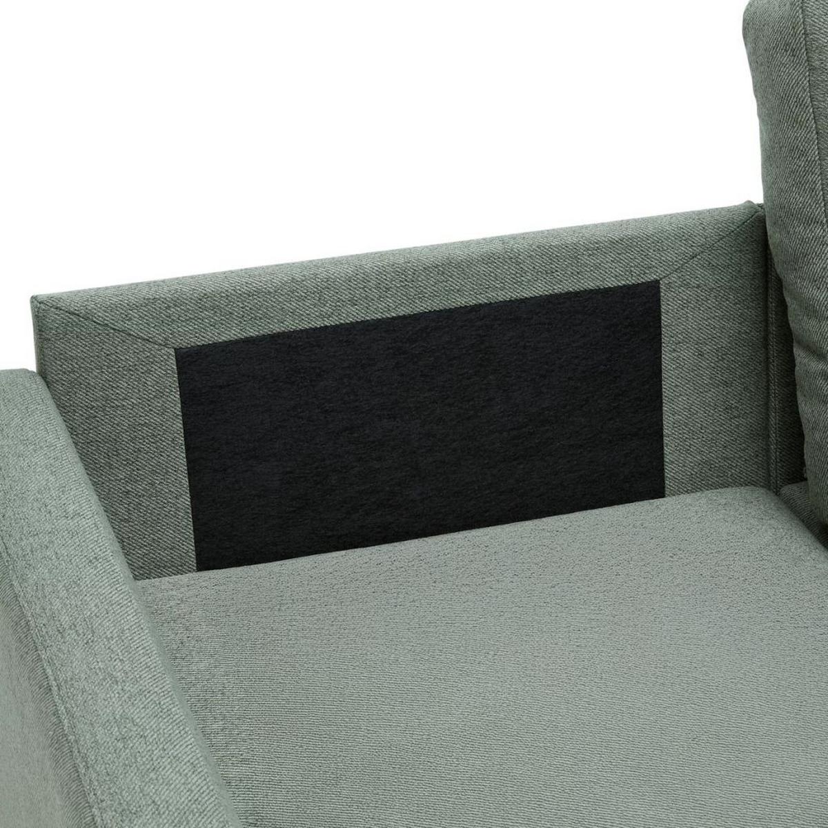 Sedací souprava BERGEN, oboustranná, mátově zelená - mátově zelená, Moderní, kov/dřevo (192/82/138cm) - Based