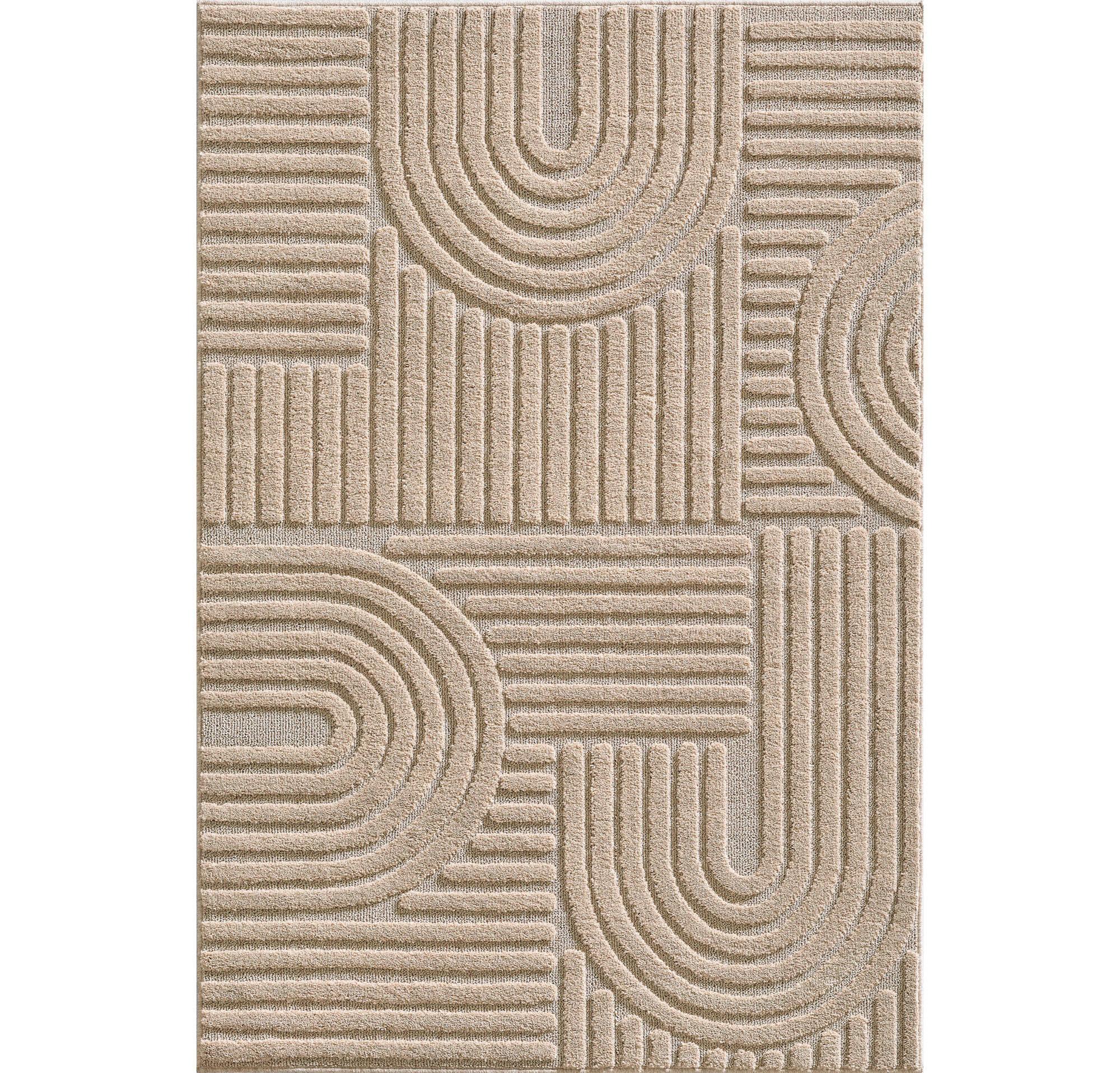 Hochflorteppich Art 60 X 110 1121 Beige - Beige, Basics, Textil (60/110cm) - Novel