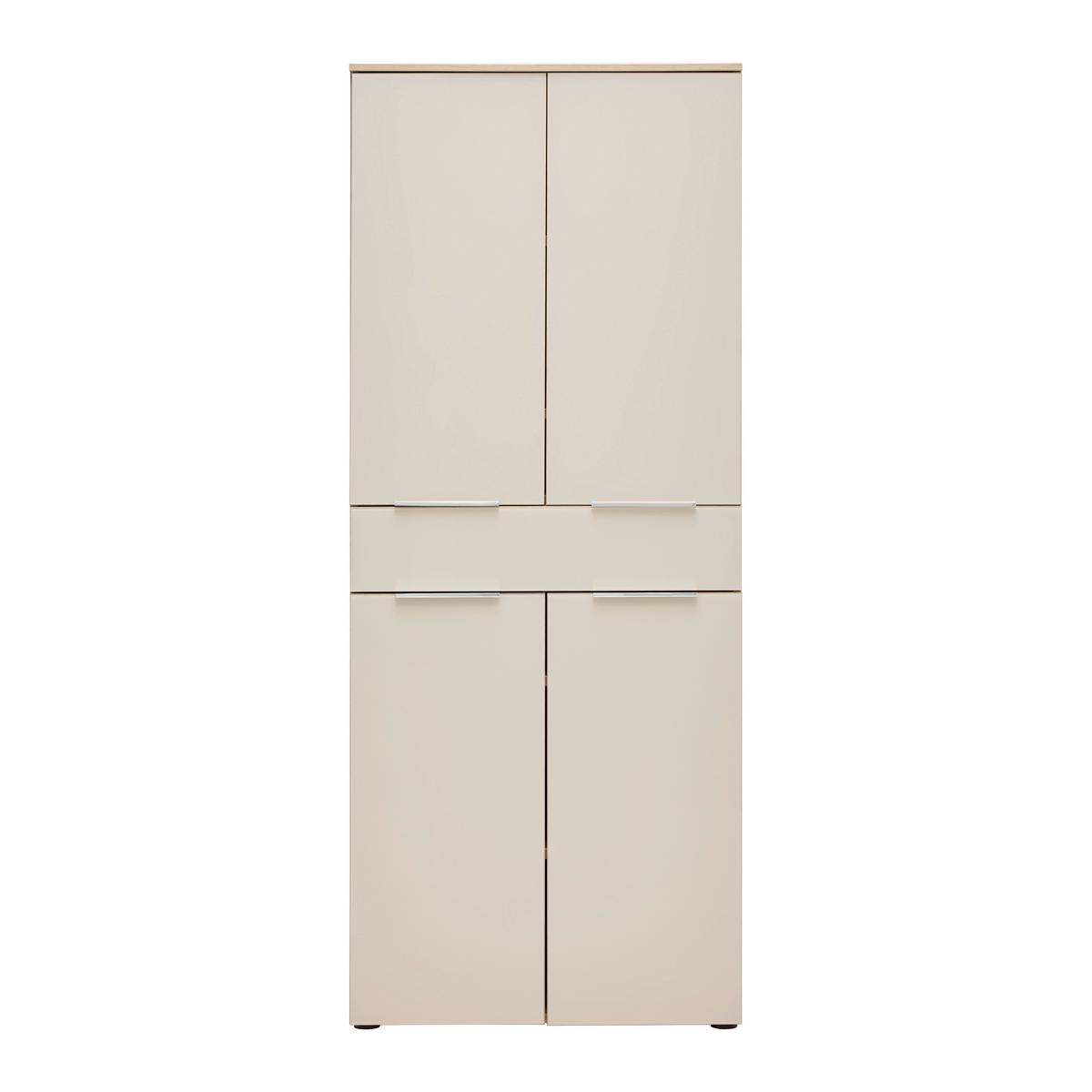 SYSTÉM SKRÍŇ SIENA - kašmírová/farba duba, Modern, kov/kompozitné drevo (80/198/38cm) - Mömax