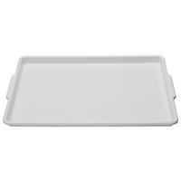 Serviertablett Aus Kunststoff Berta 50x33 Cm, Weiß - Weiß, KONVENTIONELL, Kunststoff (33/3/50cm)