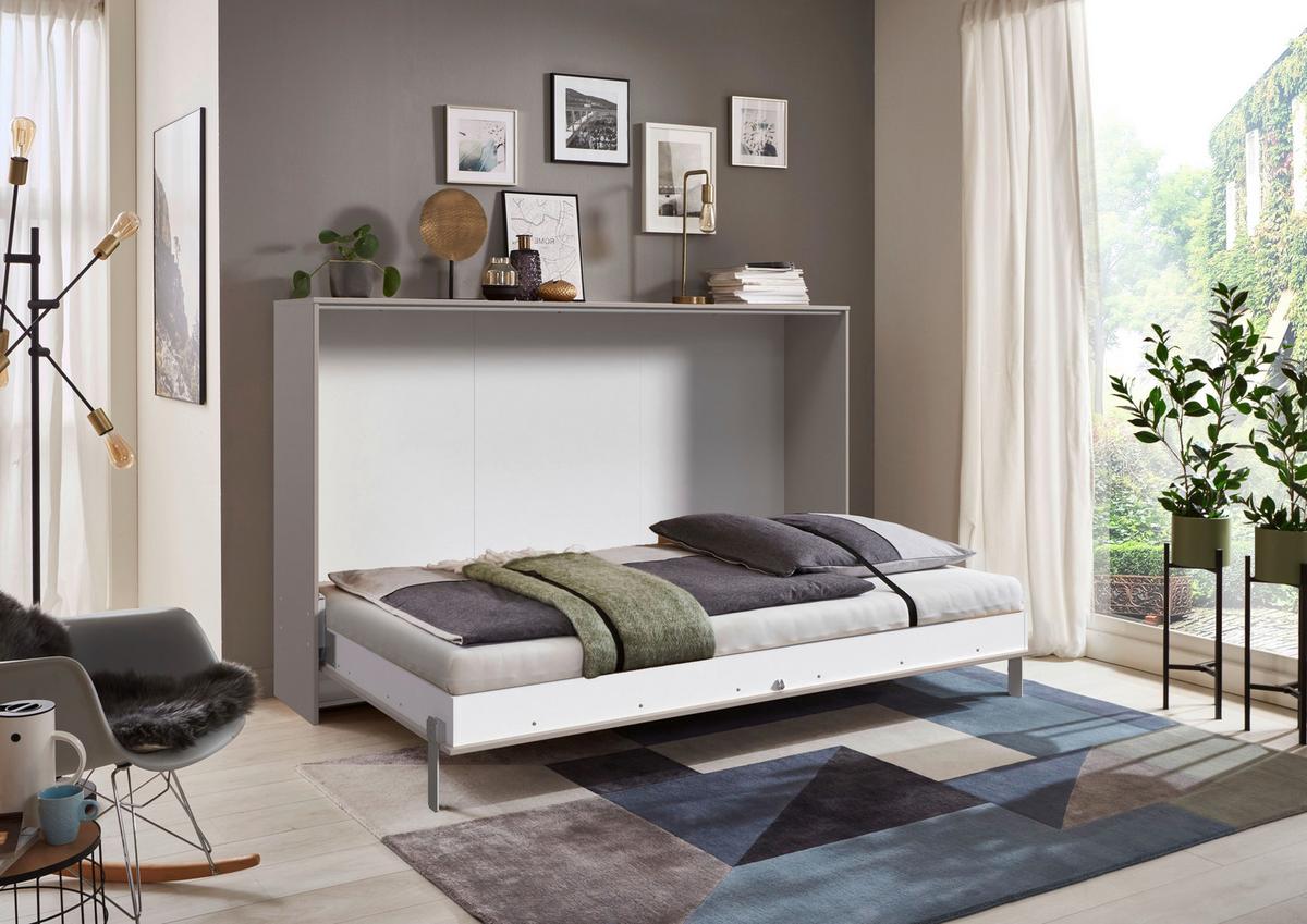 Schrankbett Juist Sahara Lf: 140x200 cm - Sahara, KONVENTIONELL, Holz/Holzwerkstoff (140/200cm) - MID.YOU