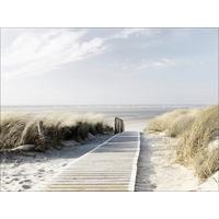 Leinwandbild Meerblick Lii Strandmotiv Natur 116x84 cm - Multicolor, MODERN, Holz (116/84cm)