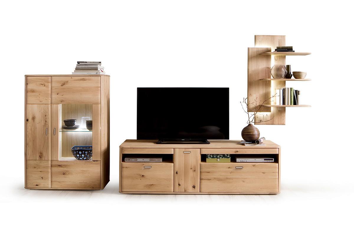 Tv-element Ravello B: 186 Cm Eiche Dekor - Eichefarben, Design, Holz (186/58/50cm) - Livetastic