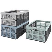 Klappbox Theodor - Sandfarben/Pastellblau, KONVENTIONELL, Kunststoff (51/34/23cm) - Ondega