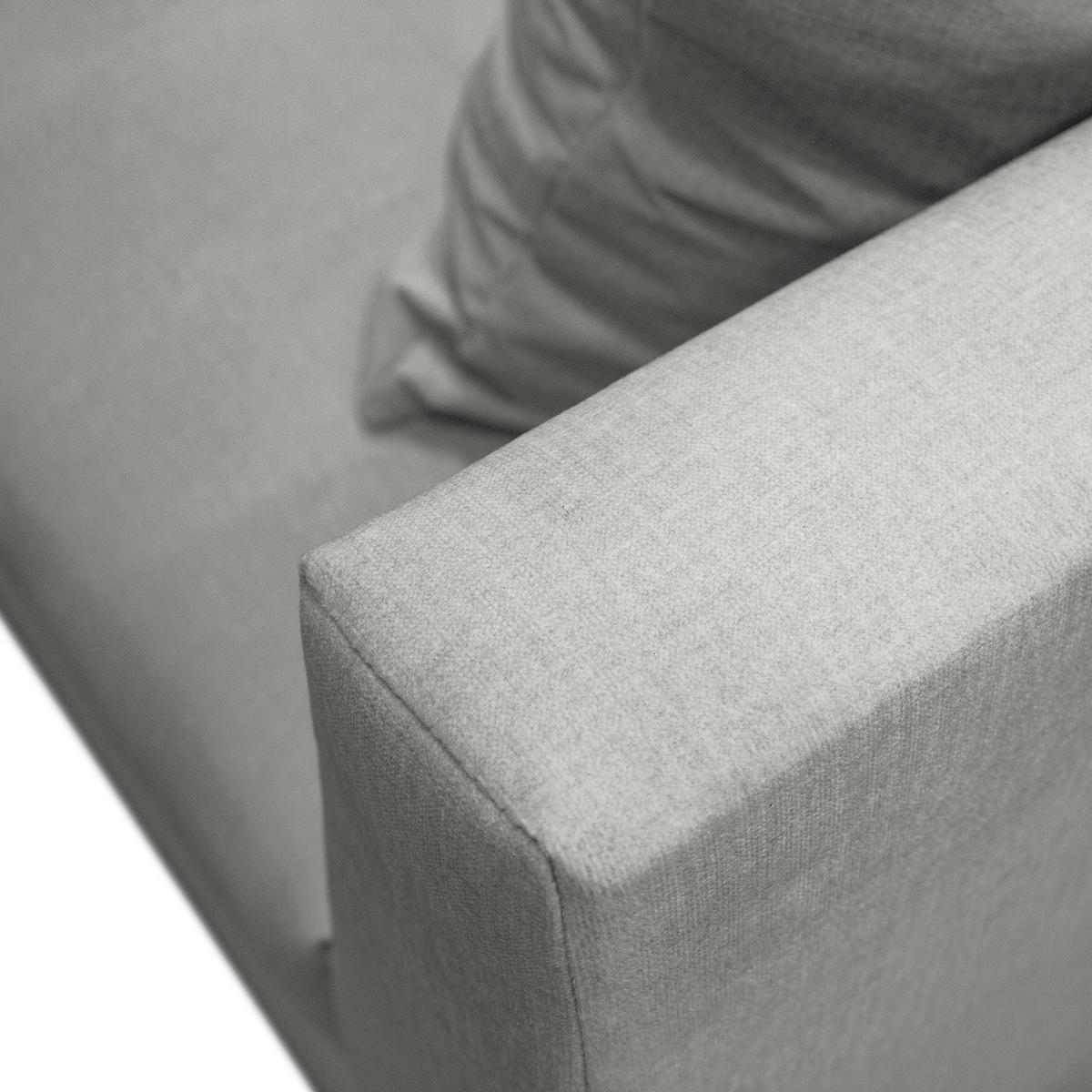 Ecksofa Pruno, Grau S: 247x174 Cm - Schwarz/Grau, Design, Textil (247/174cm) - MID.YOU