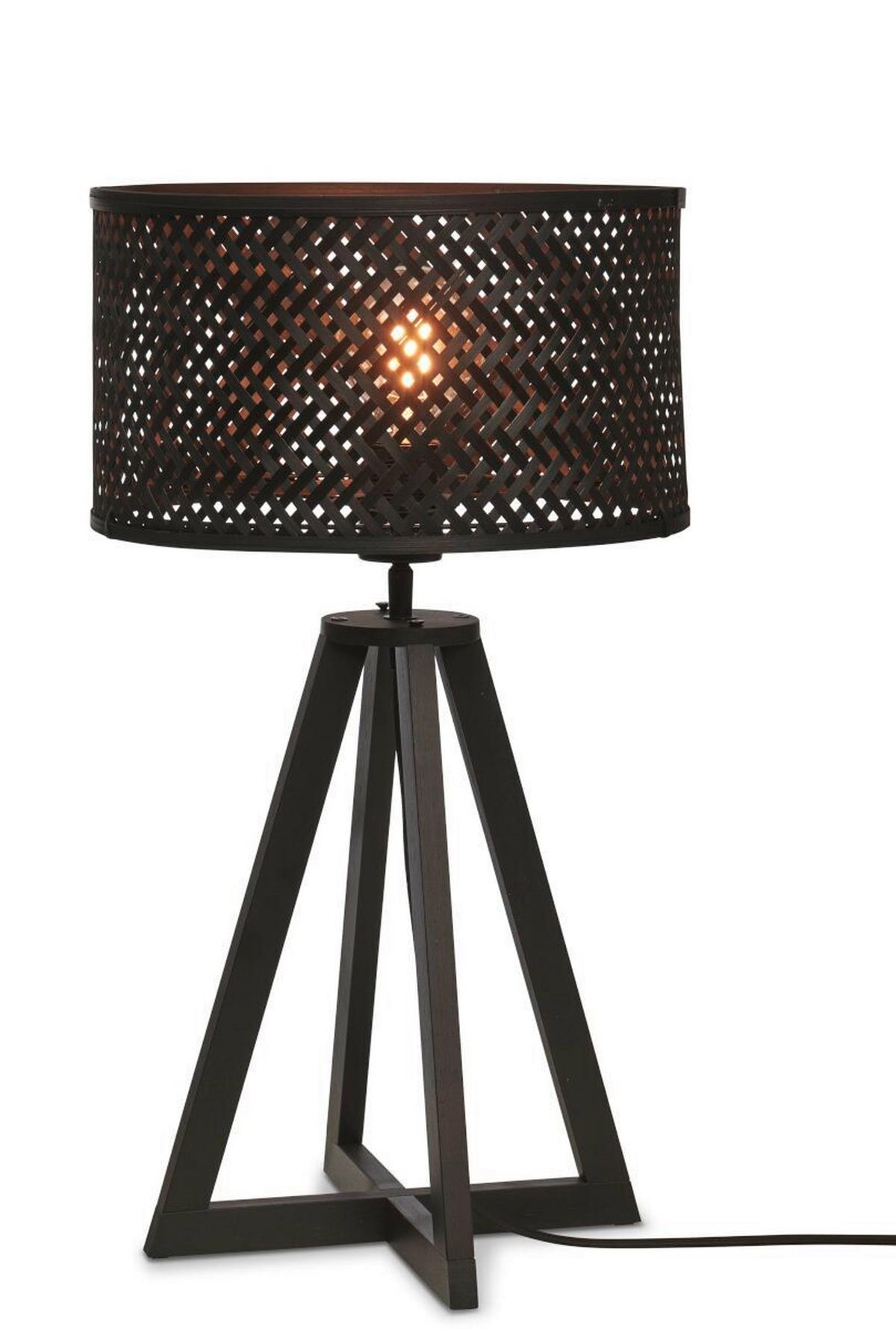 Tischleuchte Java/t/er/b/3218/b - Schwarz, Trend (32/53/32cm) - Good & Mojo