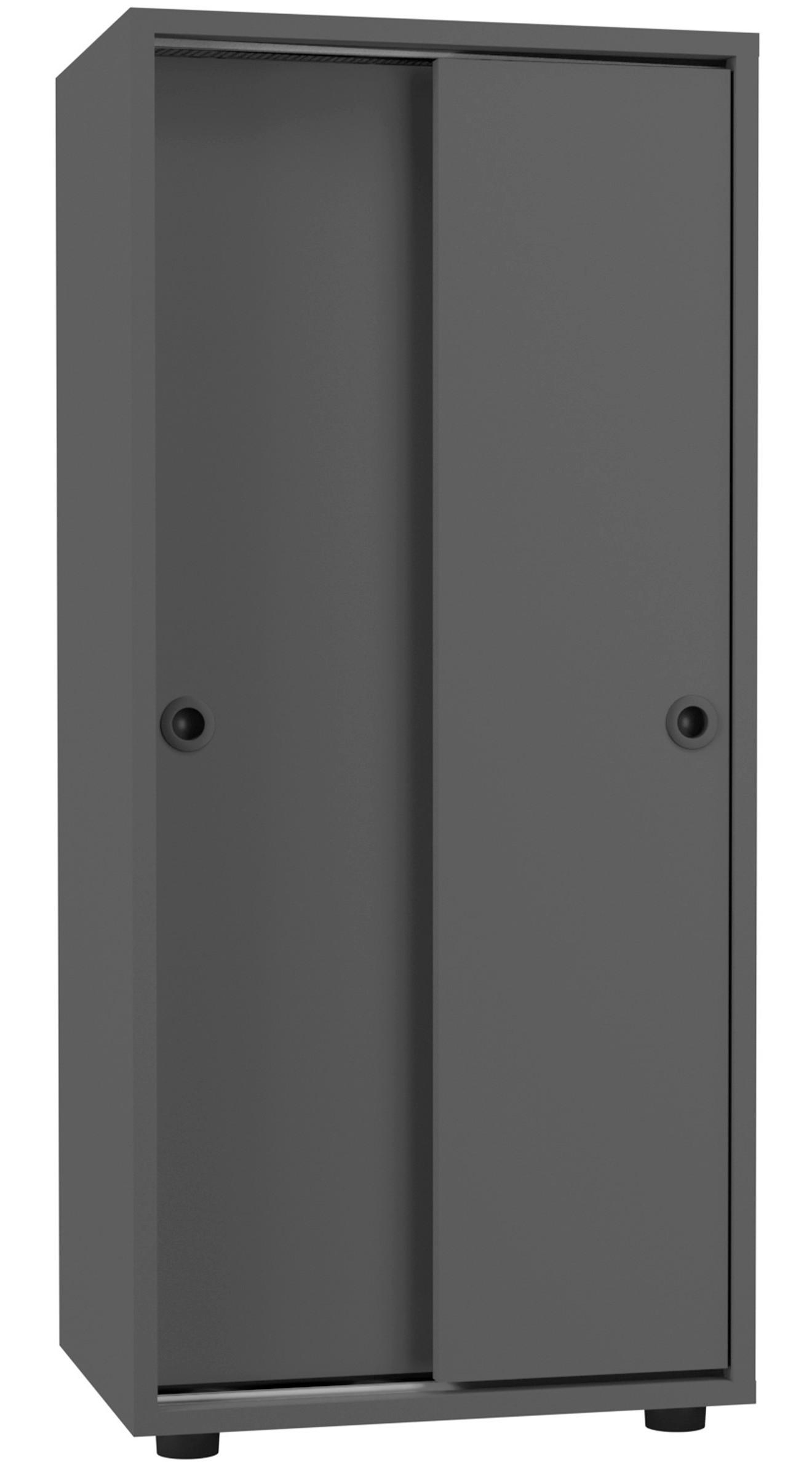 Aktenschrank Ulas Anthrazit Dekor B: 49 Cm - Anthrazit, Design, Holzwerkstoff (49/109/38cm) - MID.YOU