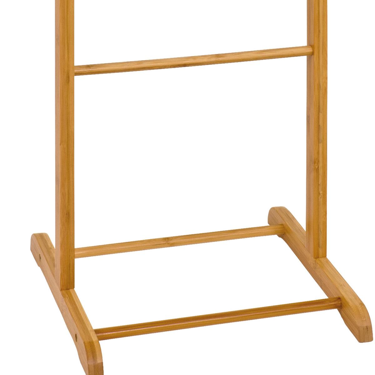 Herrendiener B: 48 Cm Mit Hosenbügel Holz Naturfarben - Naturfarben, KONVENTIONELL, Holz (48/97/36cm)