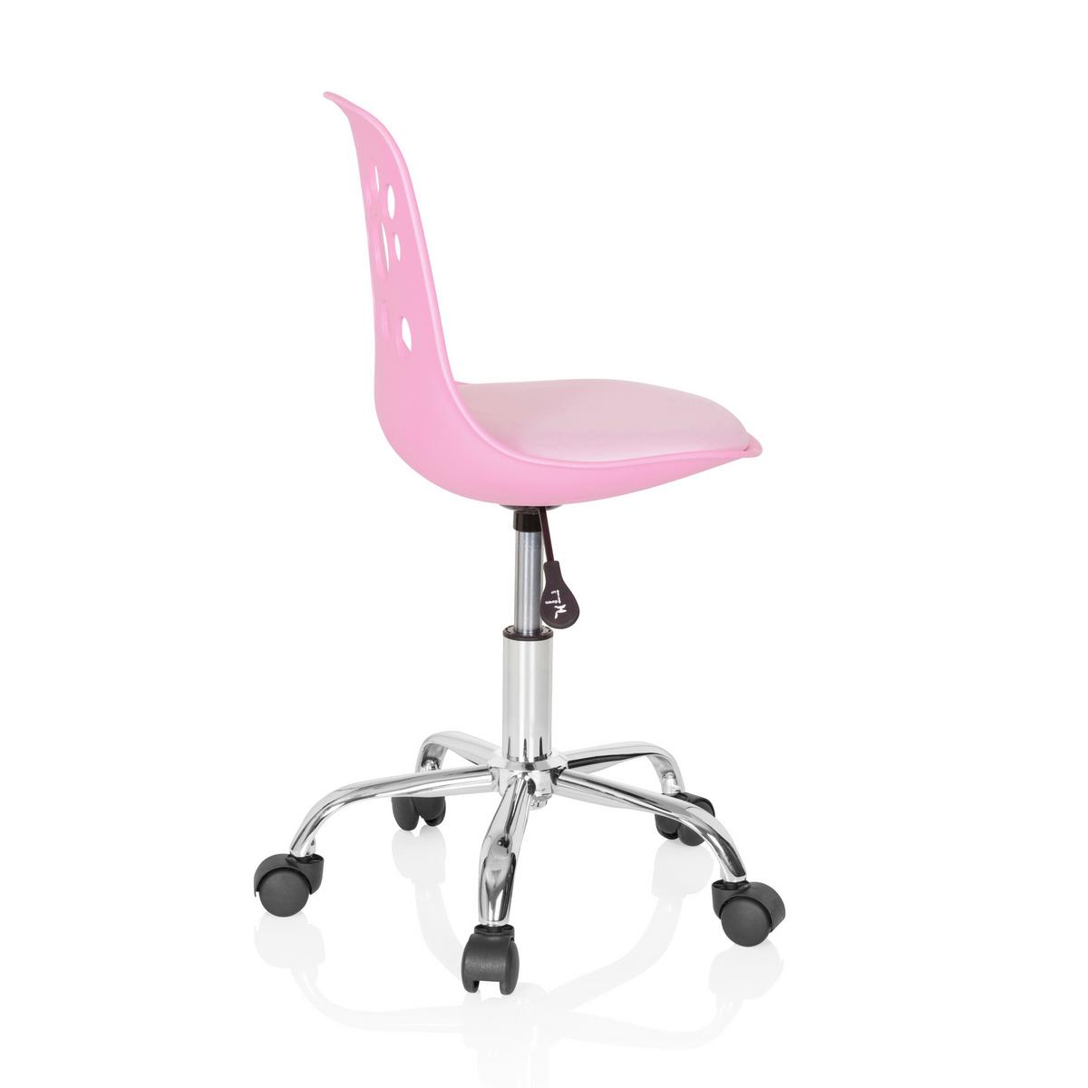 Jugenddrehstuhl Fancy I Pink Tiermuster - Pink, MODERN, Kunststoff/Textil (40/72-82/44cm) - MID.YOU