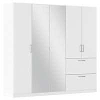 Drehtürenschrank mit Schubladen 225 cm Padua Weiß - Weiß, MODERN, Holzwerkstoff (225/210/54cm) - Rauch Möbel
