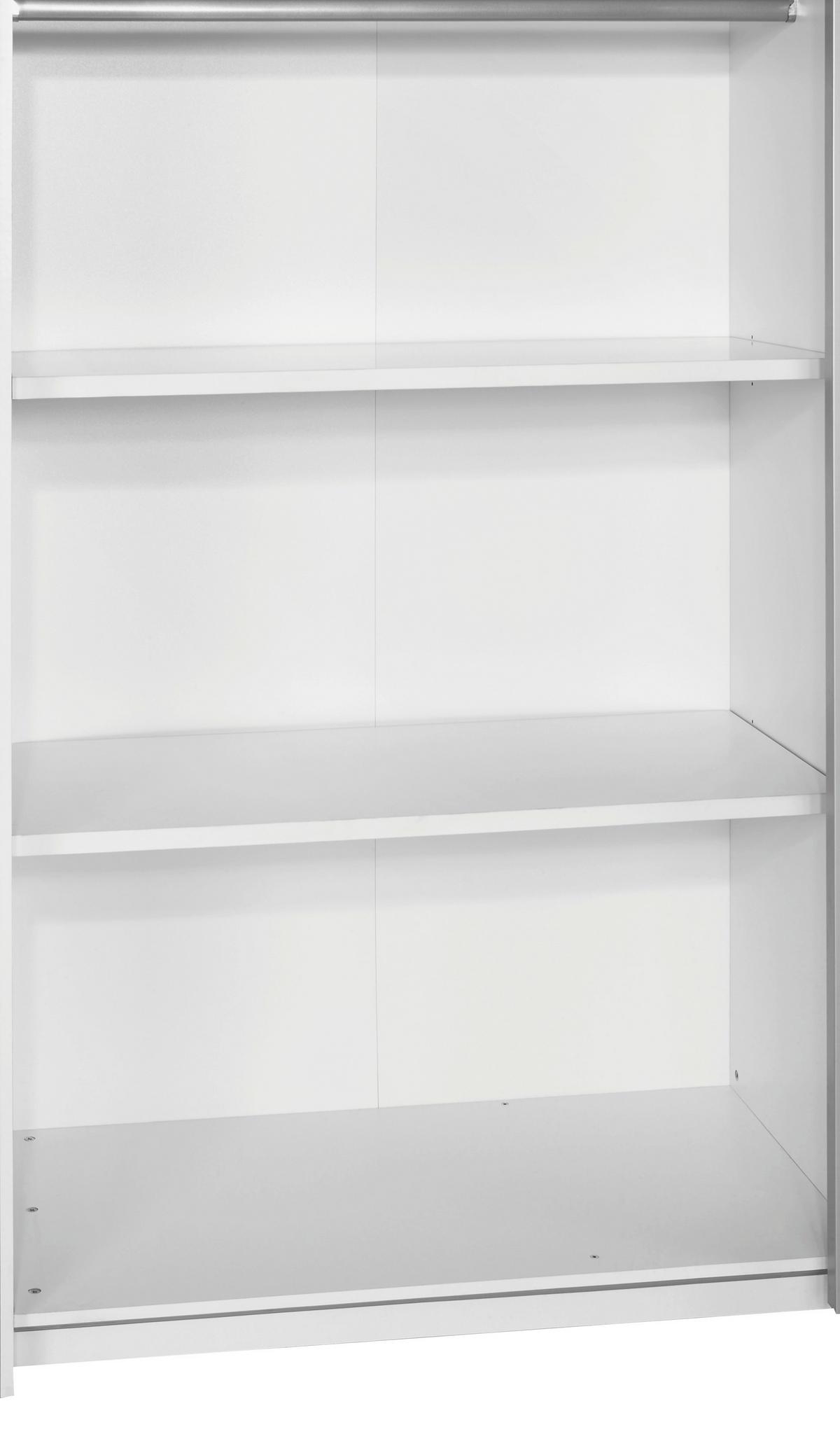 VKLÁDACÍ POLICE MOON - bílá, Moderní, kompozitní dřevo (118/2,2/46,5cm)