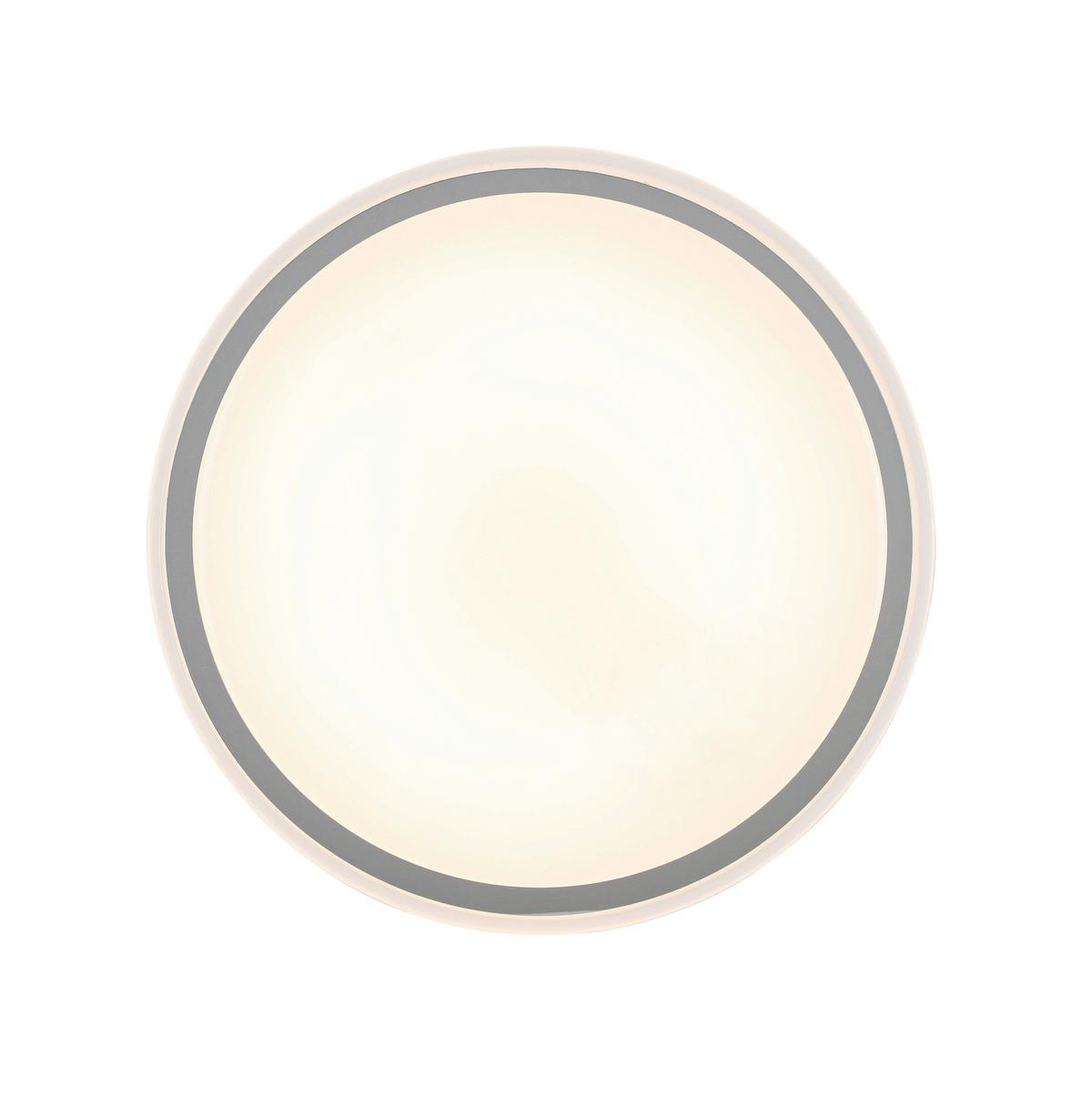 STROPNÉ LED SVIETIDLO FARBI - biela/chrómová, Modern, kov/plast (38/38/6cm) - Mömax