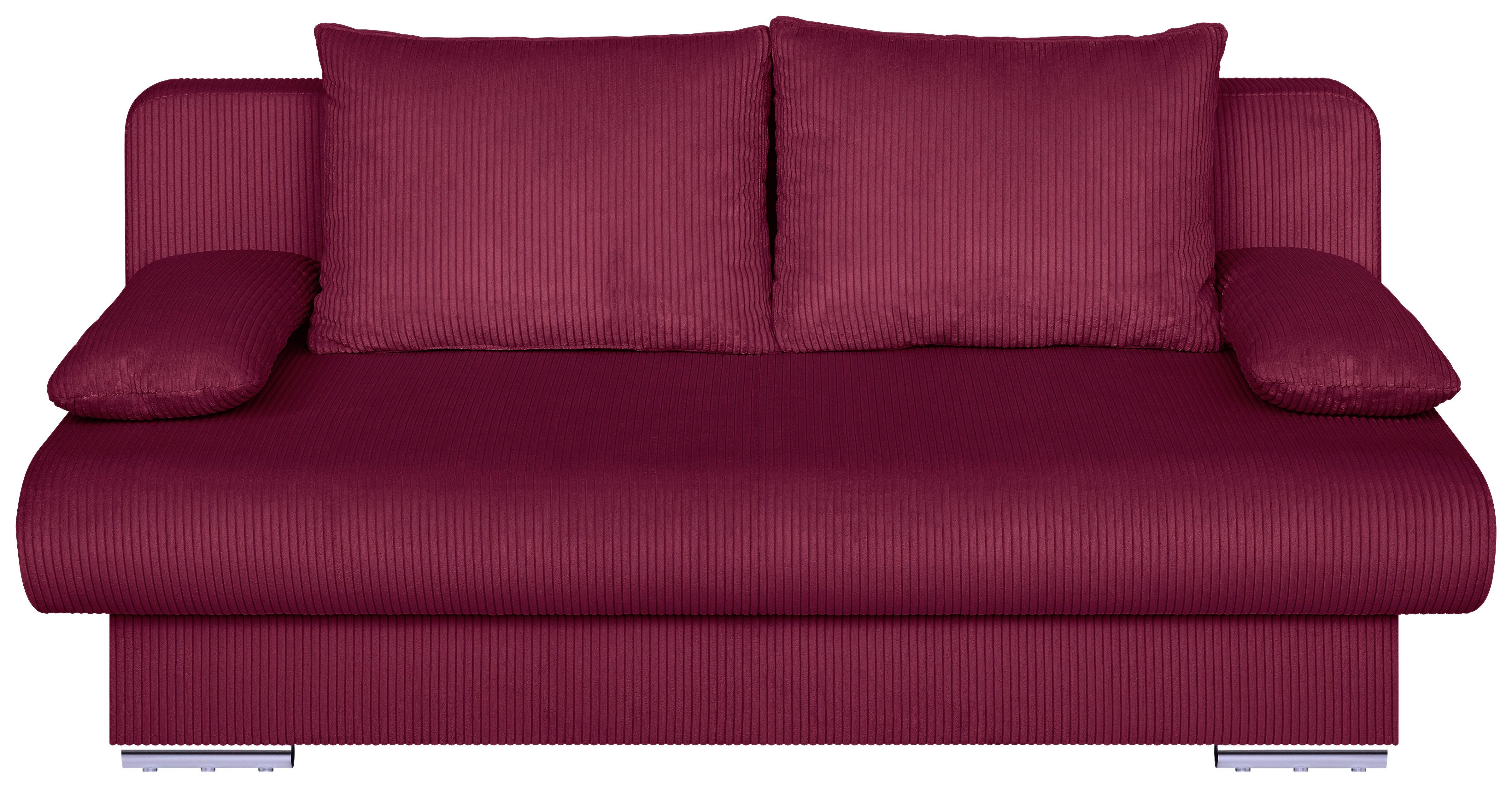 SCHLAFSOFA Bora Rot B: 193 cm