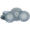 Tafelservice Mexico Blau Blau, Multicolor, Weiß 18--Teilig - Blau/Multicolor, Basics, Keramik - Creatable