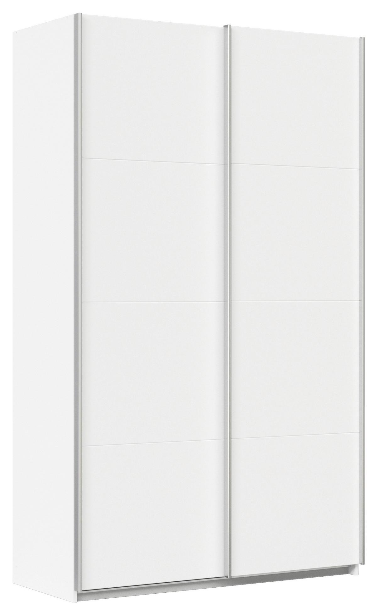 Schwebetürenschrank B: 136cm Feldkirch Alpinweiß - Weiß, MODERN, Holzwerkstoff (136/229/62cm)