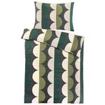 Bettwäsche Gloria - Smaragdgrün/Dunkelgrau, MODERN, Textil (140/200cm) - Luca Bessoni