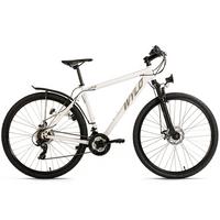 Mountainbike 423m - Weiß, KONVENTIONELL, Metall (25/140/60cm)