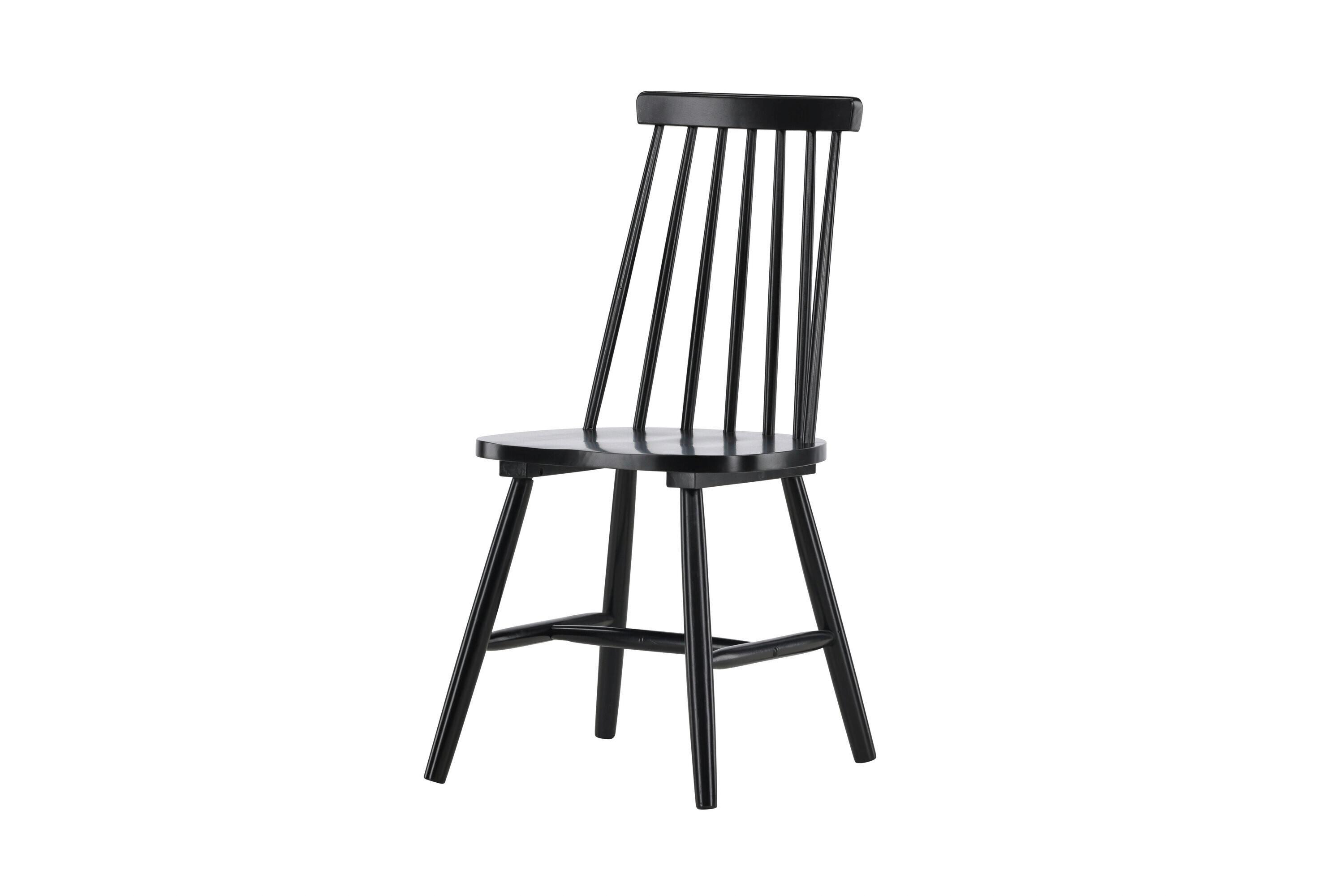 Stuhl Lönneberga Schwarz B: 43 cm - Schwarz, MODERN, Holz (43/88/50cm) - Livetastic