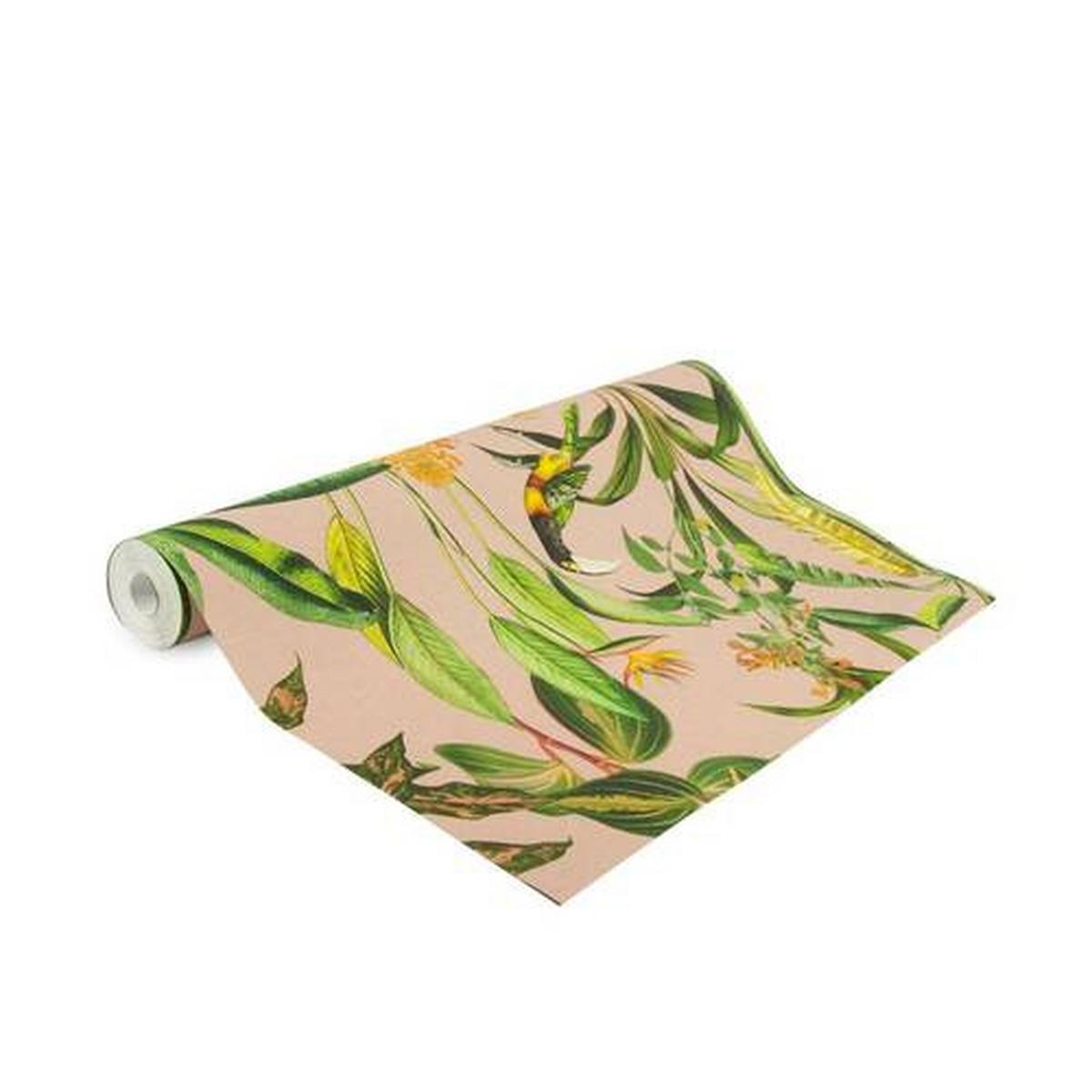 Vliestapete 112043 - Pink/Gelb, Basics, Papier/Kunststoff (52/1005cm)