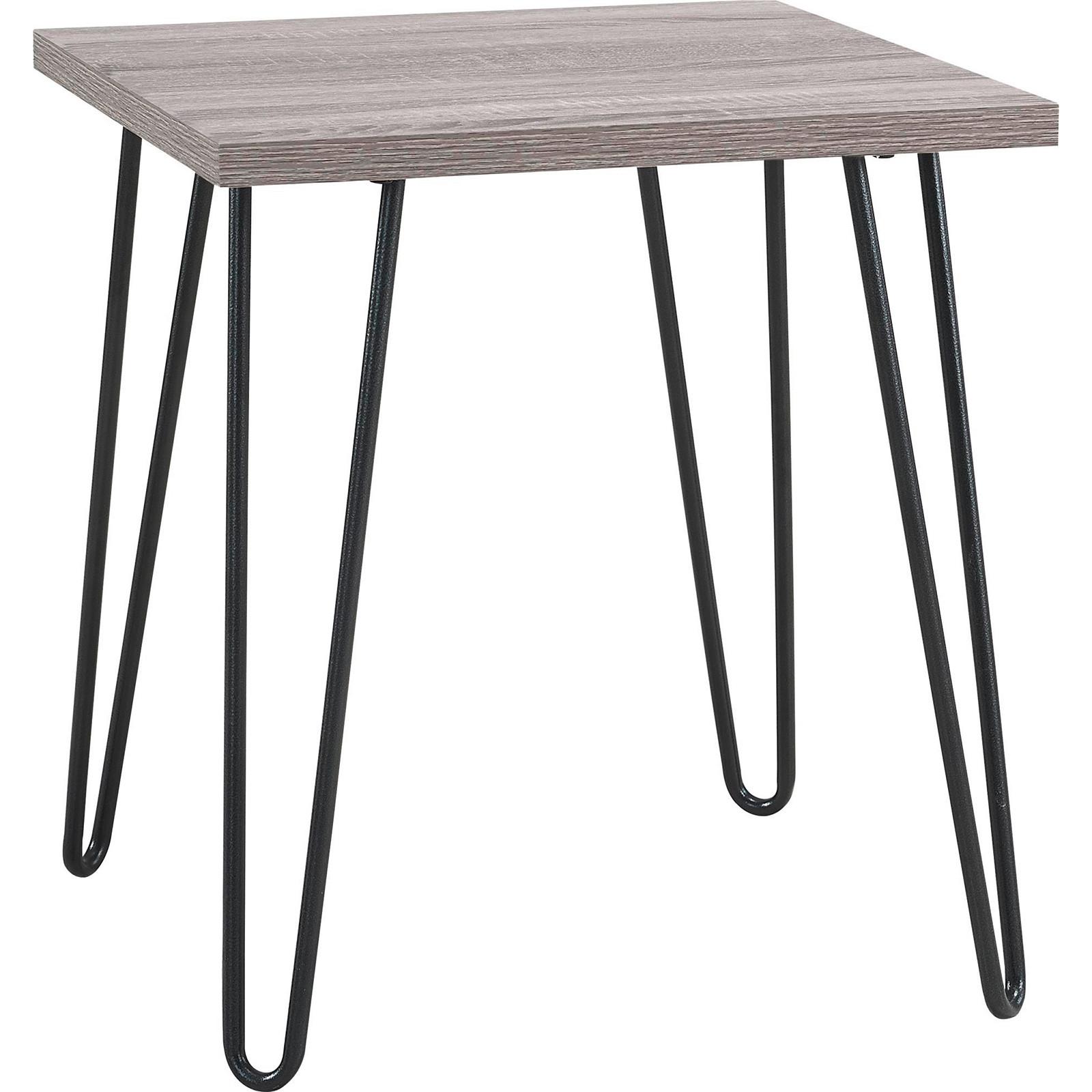 Beistelltisch Owen Eiche Grau Dekor B 49 cm - Eichefarben/Grau, Design, Papier/Holzwerkstoff (49/49/55cm) - MID.YOU