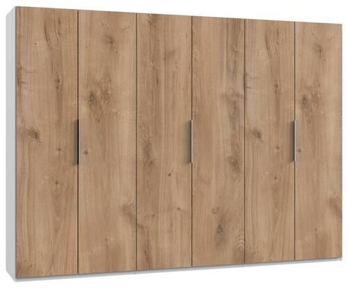 Drehtürenschrank B: 300 cm Level, Weiß/Eiche Dekor - Eichefarben/Weiß, MODERN, Holzwerkstoff (300/216/58cm) - MID.YOU