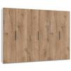 Drehtürenschrank B: 300 Cm Level, Weiß/eiche Dekor - Eichefarben/Weiß, MODERN, Holzwerkstoff (300/216/58cm) - MID.YOU