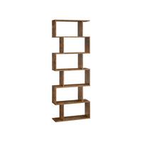 Nástenná knižnica IRON - hnedá, Basics, kompozitné drevo (70/190,5/24cm) - Boxxx
