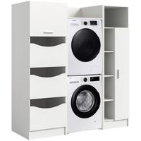 Práčovňa Free biela - biela, Basics, kompozitné drevo (166/195/62cm) - MID.YOU