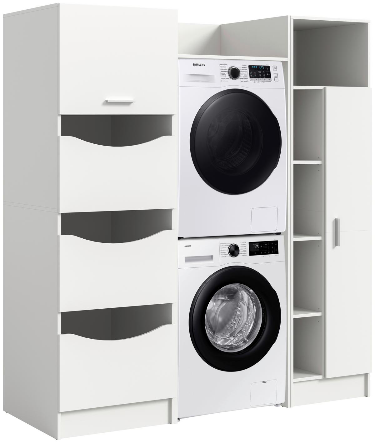 Práčovňa Free biela - biela, Basics, kompozitné drevo (166/195/62cm) - MID.YOU