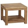 Couchtisch Holz Massiv inkl. Ablageplatte Mumbai, Akazie - Akaziefarben, Design, Holz (60/60/40cm) - MID.YOU