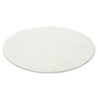 Hochflor Teppich Creme Life Rund Ø 120 cm - Creme, KONVENTIONELL, Textil (120cm) - Novel