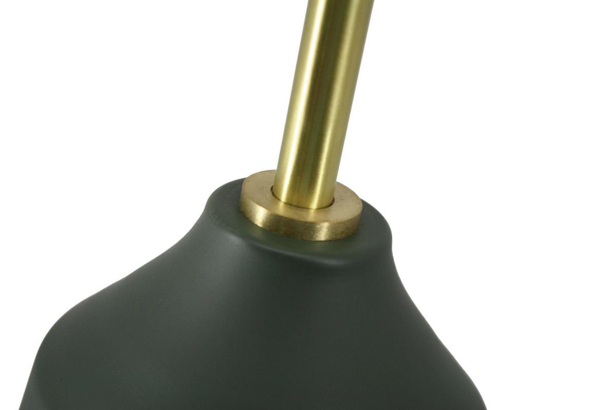 Tischleuchte Carisa 287 Army Grün/goldfarben B: 47 Cm - Basics (47/18/69cm) - Kayoom