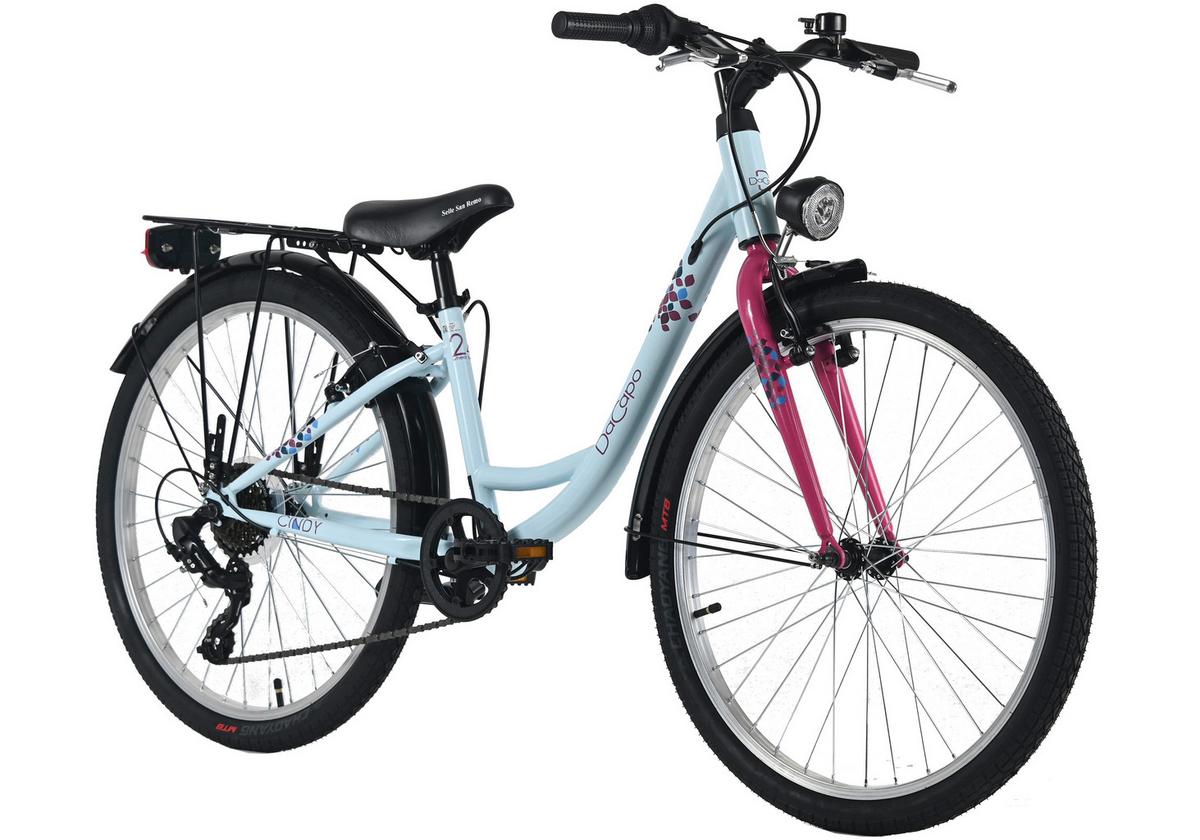 DaCapo Kinderfahrrad Cindy blau - Blau, Basics, Metall (25/140/60cm)