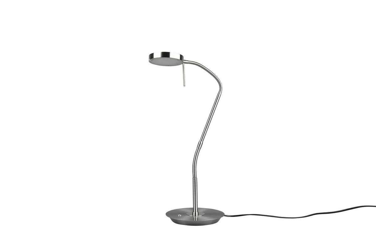 Led-schreibtischlampe Nickelf. 4-Fach Schaltbar, Flexarm - Basics (57/19/46cm) - Trio Leuchten