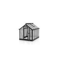 Mini-Gewächshaus Merlin Schwarz Metall H: 106,5 cm - Schwarz, Basics, Metall (87,2/106,5/120cm)