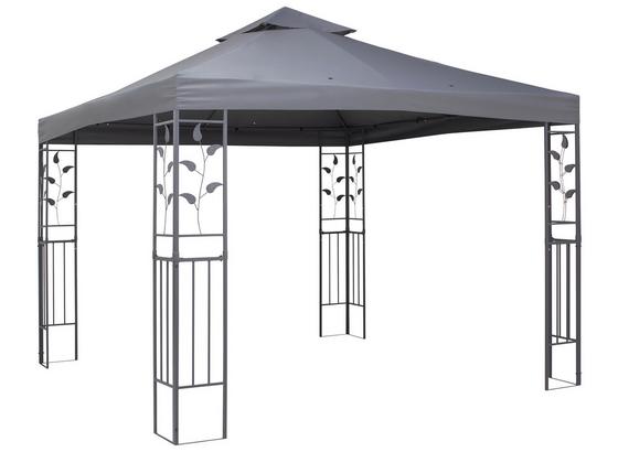 Pavillon Manila - Grau, MODERN, Kunststoff/Metall (300/300/275cm) - Luca Bessoni Pavillon Manila - Grau, MODERN, Kunststoff/Metall (300/300/275cm) - Luca Bessoni