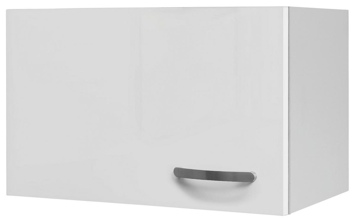 Küchenoberschrank Alba B: 60 Cm Weiß 1 Drehtür - Weiß Hochglanz/Weiß, MODERN, Holzwerkstoff (60/32/32cm)