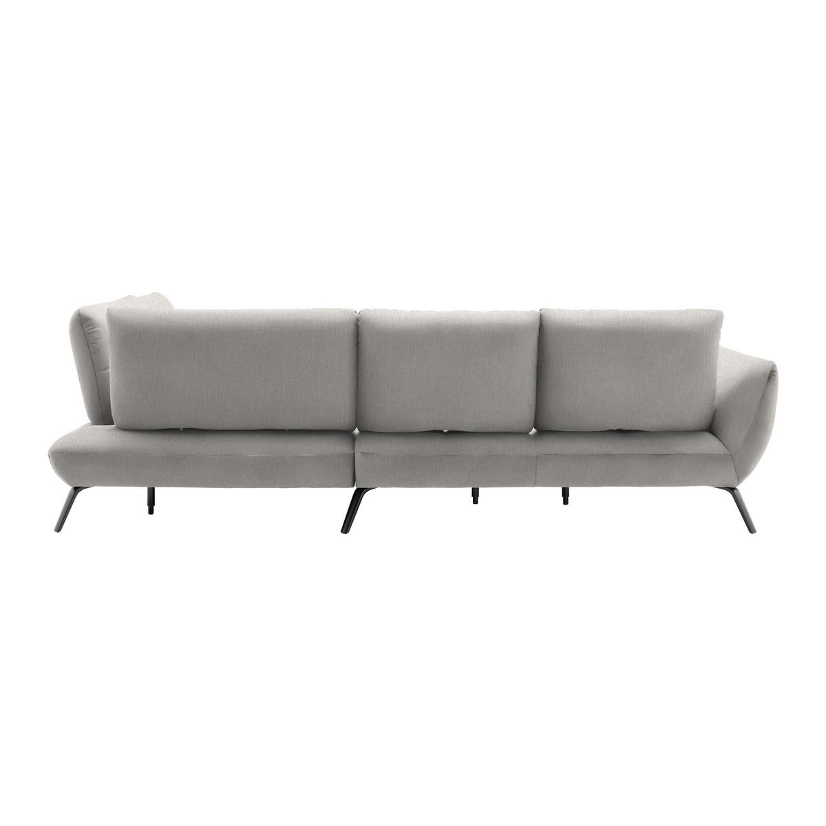 Rohová sedačka TRENDY, pravá, béžová - černá/béžová, Moderní, kov/kompozitní dřevo (310/93/250cm) - Premium Living