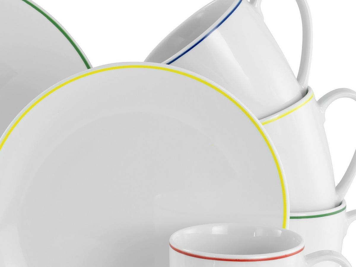 Kombiservice Luna Color Line Multicolor L: 33 Cm - Multicolor, Basics, Keramik (33/32/31cm) - Creatable