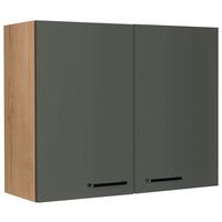 Küchenoberschrank Easytouch - Eichefarben/Grün, MODERN, Holzwerkstoff (90/72/35cm) - Nobilia