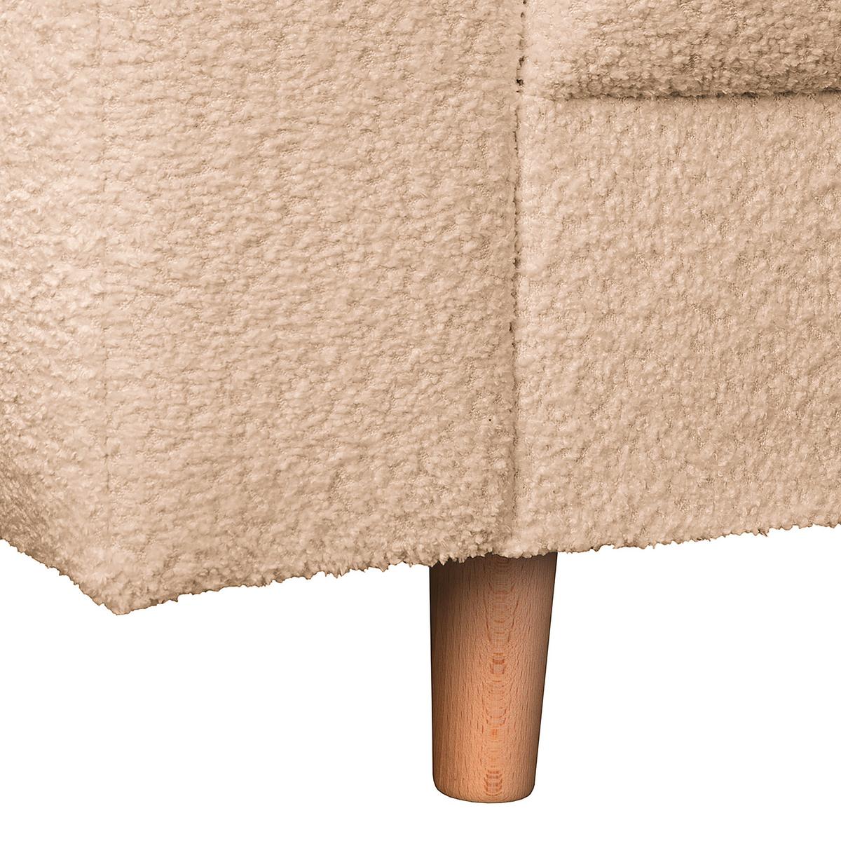 Ecksofa Ariella Beige S: 231x161 cm - Beige/Naturfarben, Design, Textil (231/161cm) - Livetastic