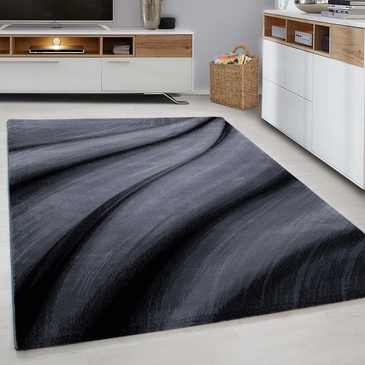 Webteppich Schwarz Naturfaser Miami 200x290 cm - Schwarz, Trend, Textil (200/290cm)