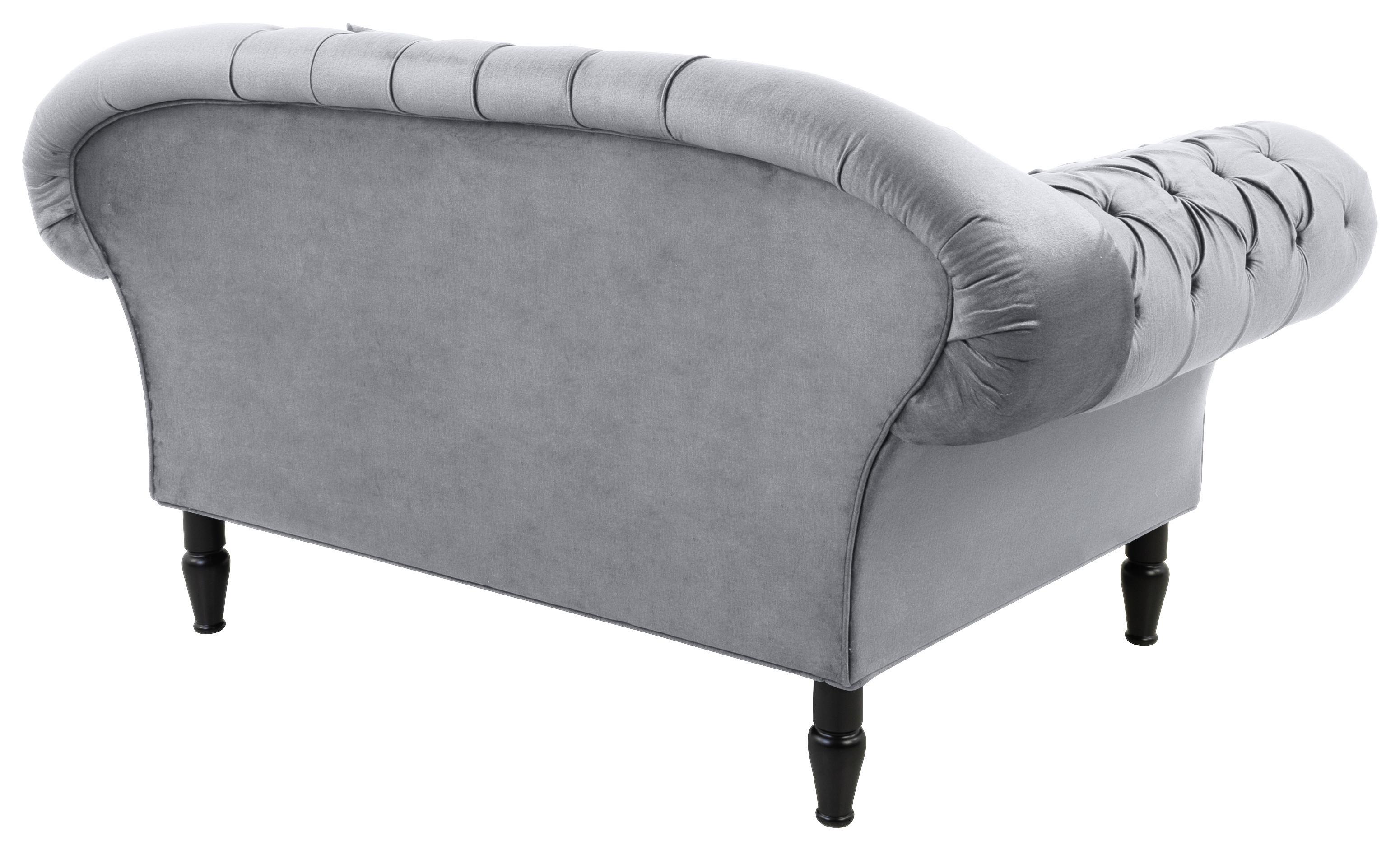 XXL-Sessel Cupido - Schwarz/Grau, Design, Textil (180/94/103cm) - MID.YOU