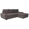 Ecksofa Mit Schlaffunktion Solar Braun 277x175 Cm - Chromfarben/Braun, Design, Textil (277/175cm) - Livetastic