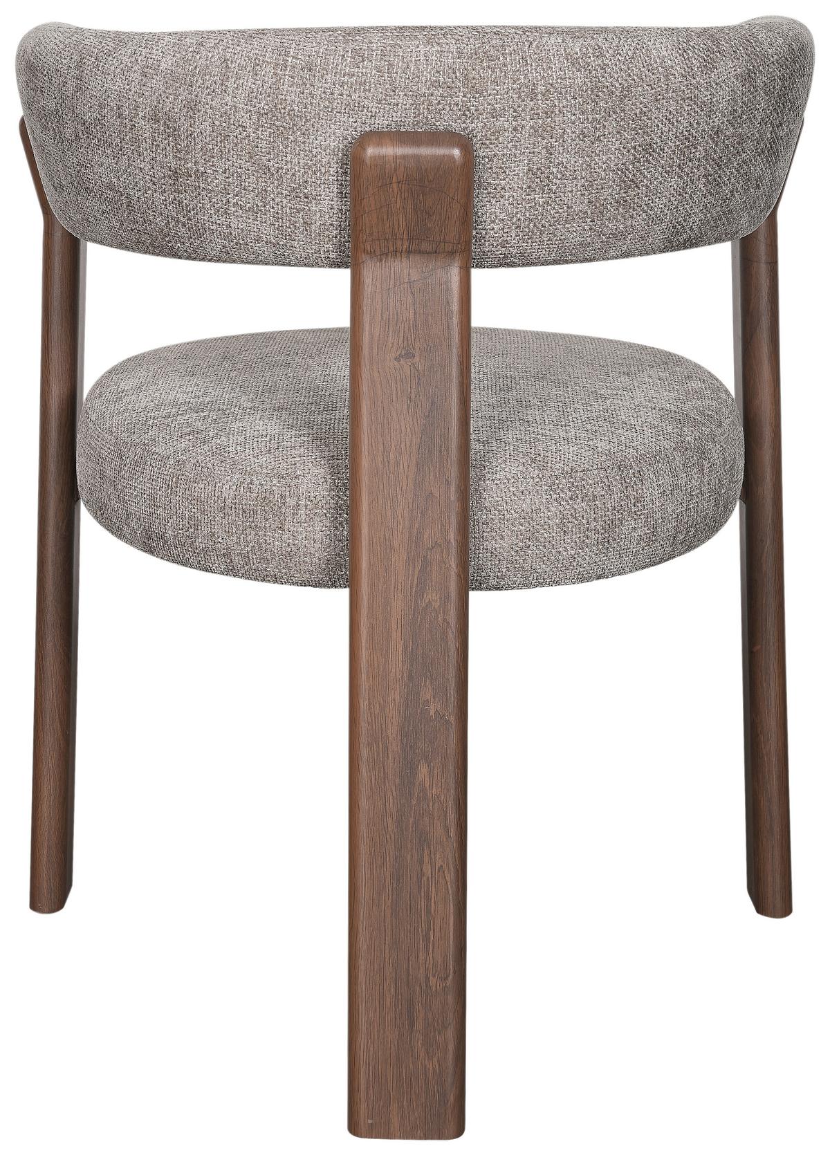 Armlehnstuhl Granada Hellbraun B: 62 cm - Hellbraun/Walnussfarben, MODERN, Textil/Metall (62/74/56,5cm) - Livetastic