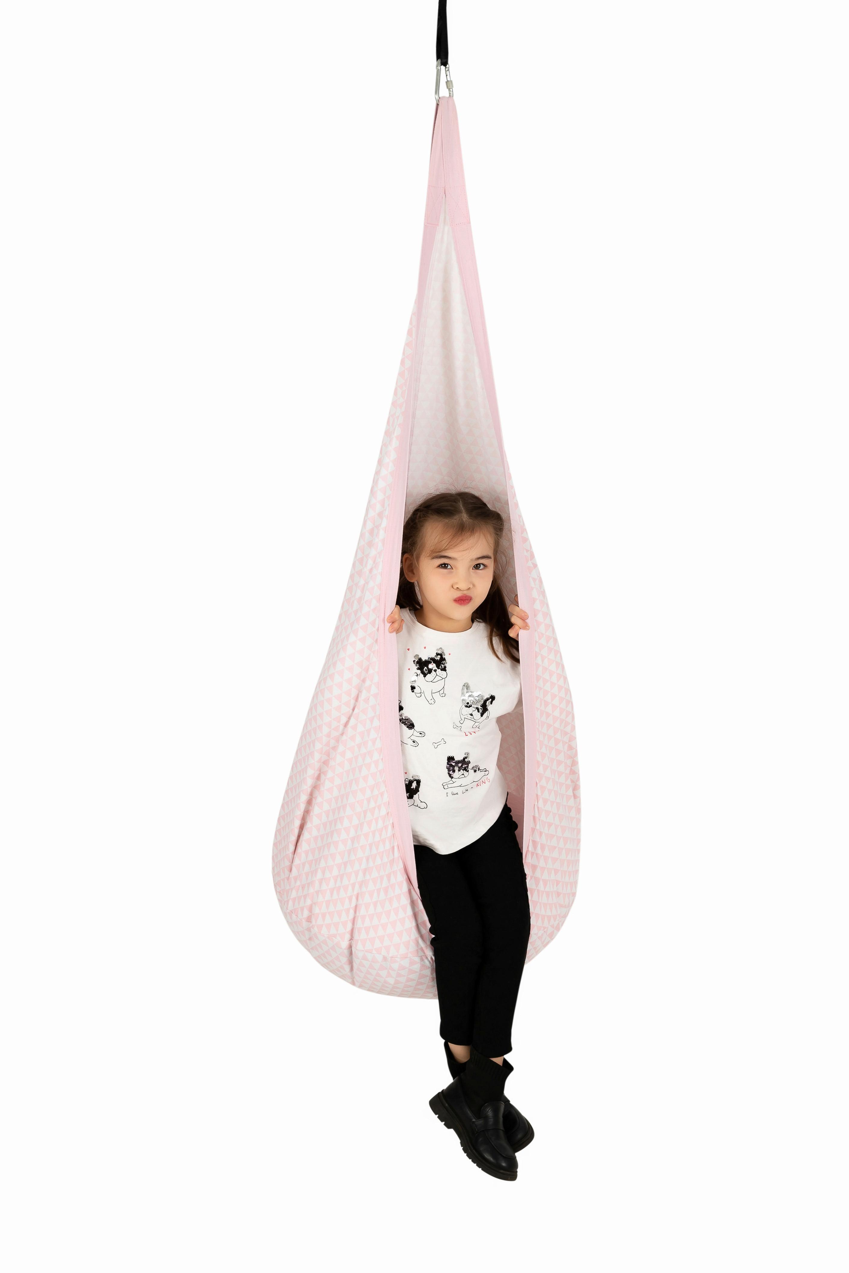 Hängehöhle Hängehöhle Trinidad - Rosa, Basics, Kunststoff/Textil (70/150cm)