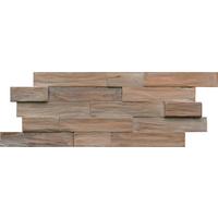 Wandverkleidung Fsc Teak Recl. Gun Smoked - Hellbraun, Basics, Holz (50/20/2cm)