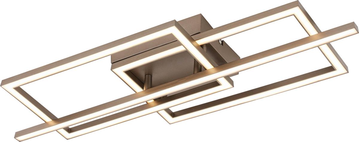 Led Mennyezeti Lámpa Deni - cappuccino, Modern, műanyag/fém (63/24,5/7,7cm) - Luca Bessoni