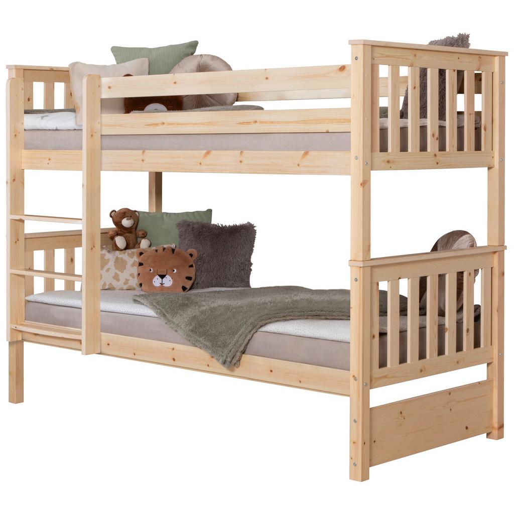 Etagenbett Sammy Kiefer massiv 90 cm m. Absturzsicherung