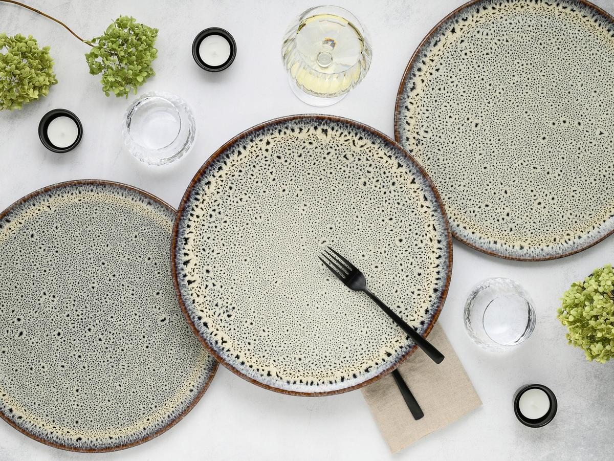 Pizzateller Ø 33 cm Steinzeug, creme - Creme, Basics, Keramik (33cm) - Creatable